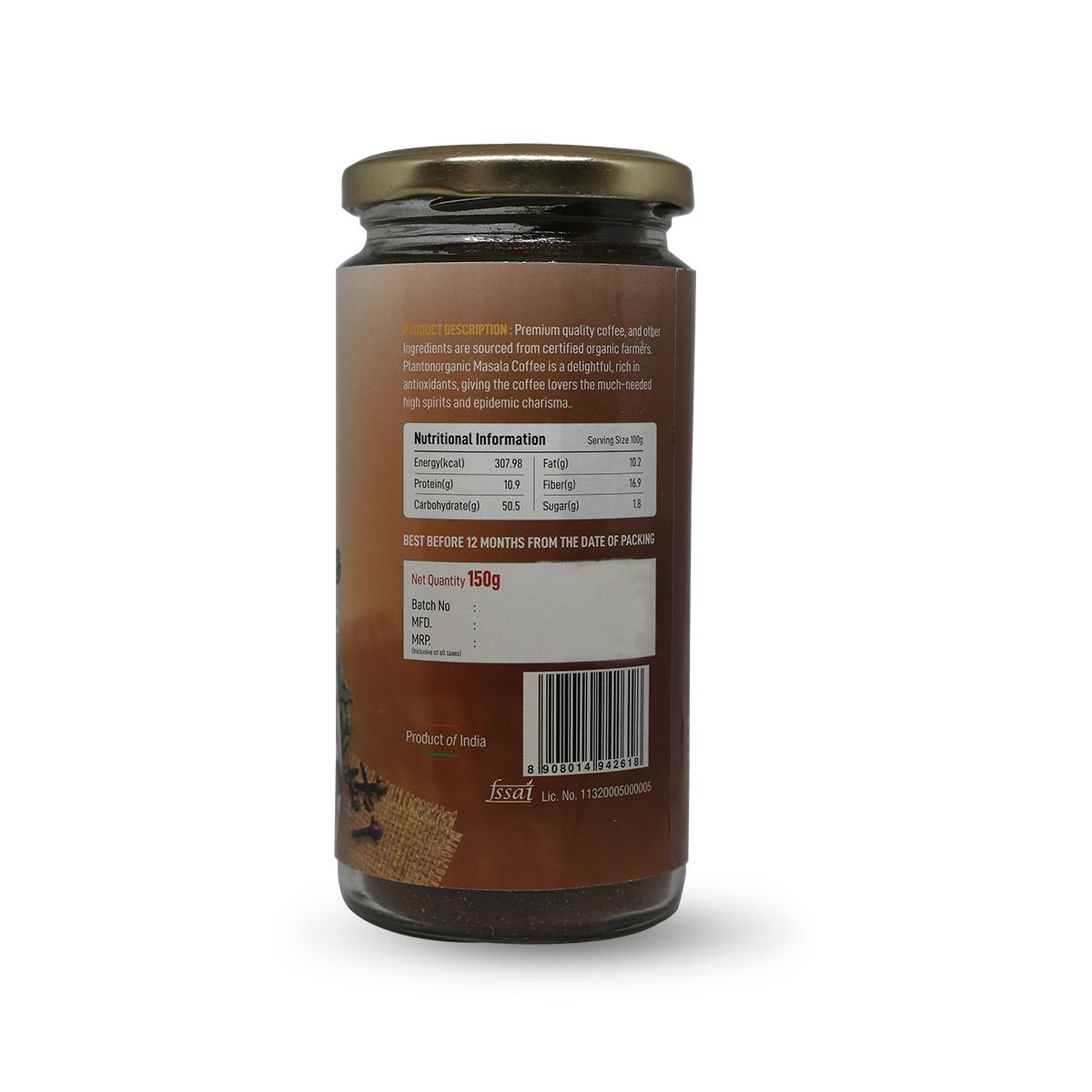 Organic Masala Coffee Powder 150 G